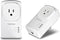 TRENDnet Powerline 500 AV Adapter Kit, 2 x TPL-407E, Built-In Outlet, Plug & Play, White