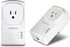 TRENDnet Powerline 500 AV Adapter Kit, 2 x TPL-407E, Built-In Outlet, Plug & Play, White