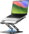 LOXP Adjustable Laptop Stand, Computer Stand with 360 Rotating Base, Ergonomic Laptop Riser