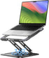 LOXP Adjustable Laptop Stand, Computer Stand with 360 Rotating Base, Ergonomic Laptop Riser