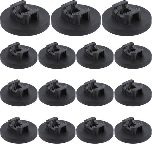 15 Pcs Magnetic Zip Tie Mount Base Black Magnetic Cable Clips Wire Holder Multipurpose Cable Ties Mount Wire Clips