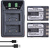 Batmax 2Pcs NB-2L NB-2LH Battery + USB LED Charger for Canon PowerShot G7, G9, S80, S70, EOS 350D, 400D