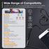 Black Wired Earbuds with Mic, in-Ear Earphones Build-in Microphone HiFi Stereo Headphones for iPhone iPad Android Mp3