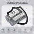 Hisewen EN-EL3e Battery 2-Pack, 2600mAh and LED Charger for Nikon D50, D70, D70s, D80, D90, D100, D200, D300, D300S,