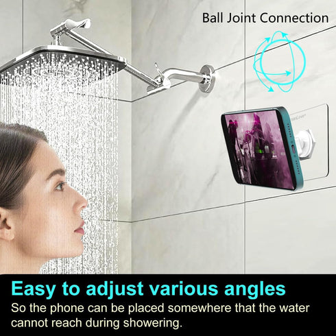 OCEANLOVE 360 17/16/15/14/13/12,All for MagSafe Wall Mount Magnetic Phone Holder, Self-Adhesive, Rotatable, Waterproof