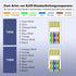 VCE 50-Pack CAT6 Connectors Pass Through, RJ45 Modular Plug 50u Gold Plated 8P8C for CAT6 CAT5E CAT5 Network