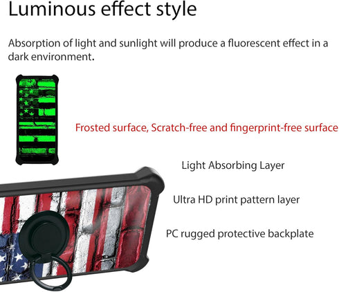 jioeuinly Case for Nuu A23 Plus S6304l, Compatible with Tempered Glass Screen Protector and Ring Support