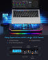 KeiBn Upgrade Laptop Cooling Pad, RGB Lights with 6 Fans for 15.6-17.3 Inch Laptops, 7 Height Stands, 10 Modes Light, 2