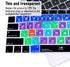 English Silicone Final Cut Pro X Shortcuts Keyboard Cover Skin for MacBook Air 13, Retina Display, Model A1932