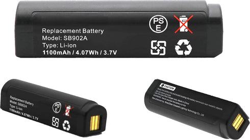 SB902 Replacement Battery for SHURE GLXD1 GLXD2 Digital Wireless Systems Speaker, 3.7V