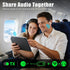 LAICOMEIN 6.0 Airpods,2 Premium Bluetooth Transmitter Receiver,Airplane Adapter for All Headphones Support,Wireless