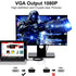 YOTETION 30FT HDMI to VGA Cable with IC, Gold-Plated HDMI to VGA Compatible for Computer, Desktop, Laptop, PC, Monitor