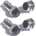 CESS Aviation 8 Pins Plug and Socket Wire Cable Connectors, Diameter 0.63" (16mm), 2 Packs