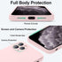 Vooii iPhone 11 Pro Max Case - Chalk Pink, Upgraded Liquid Silicone, Square Edges, Camera Protection, Soft Microfiber