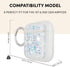 Case-Mate Soft Silicone Protective AirPod Case Cover with Keychain Ring, Compatible with AirPods Series 1 & 2, Twinkle