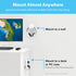 TotalMount Headphone Hanger – Premium White Headphone Hook, One Pack, Includes Removable Adhesive Strips for Easy