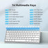 TECKNET Set USB Wired Keyboard and Mouse for Mac, Dual Interface(Type-C and USB A), Ergonomic Slim Keyboard Compatible