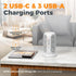 TESSAN 12 5 Ports(2 10 1250W, Tower Power Strip with Individual Switches, Surge Protector with Outlets, USB USB C)