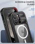 Lanhiem Magnetic Case for iPhone 15 Pro Max, IP68 Waterproof Dustproof Full Body Heavy Duty Cover with Built-in Screen