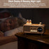Bingxue Speaker,12/24H Retro Radios FM Portable Bluetooth Small Plug in Vintage Clock Radio with USB/AUX/TF Card