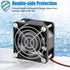 GDSTIME 60mm x 25mm 12V DC Waterproof IP67 Fan, High Speed Dual Ball Bearing Brushless Cooling Fan for Solar Battery
