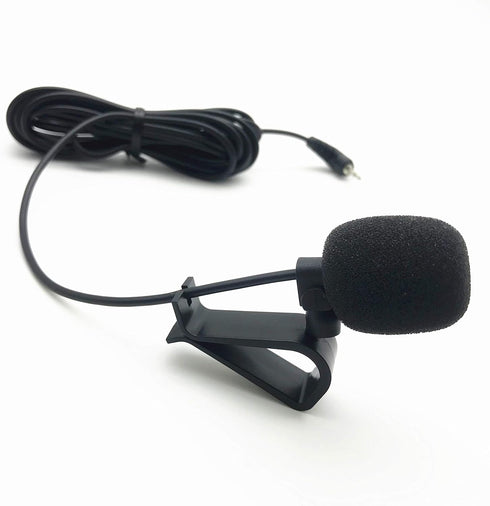 Car Microphone Stereo 3.5mm Jack Assembly Mic Car Radio Microphone Compatible with Kenwood Boss Corehan Power Acoustik JVC Sony Jensen Alpine Car Vehicle Head Unit Bluetooth Enabled Audio GPS DVD