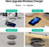 KPON Invisible Wireless Charger, 30mm Under Desk Charger Mat for iPhone 15/14/13/12/11/Samsung/LG/Google Pixel (with QC