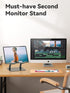 tounee 4.7-16.9" Tablet Holder Stand, Dual Rod Adjustable Aluminum Desktop Stand, Compatible with iPads, Surface