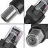 2PCS F Type to RJ45 8P Crystal Head Adapter Female to Male Coaxial Sleeve Converter for Cable Tester Monitor Digital Signal Compatible Black