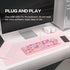Dilter 104 Wired Keyboard, Keys Full-Sized Typewriter Keyboards, USB Plug and Play Office Keyboard with Number Pad