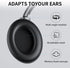 Hybrid Active Noise Cancelling Headphones with Microphone, ANC Wireless Over Ear Bluetooth, 60H HiFi Playtime