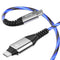 USB C to USB C Fast Charging Cable 6ft 60W 3A Charger with Led Light up Compatible with Samsung Galaxy S23/S22