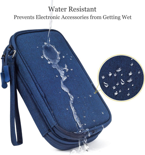 Electronic Organizer Travel Cable Bag, Waterproof Portable Electronics Accessories Case for Cord, Charger, Flash Drive,