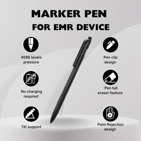 LuxoScribe Marker Pen for Remarkable 2/Kindle Scribe/SuperNote Device, EMR Stylus Pen with Eraser