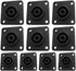 CESS Speaker Jack Twist Lock 4 Pole Square (Rectangle) - Speakon Female Socket Panel/Chassis Mount (10 Pack)