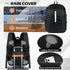 Professional Camera Backpack for DSLR SLR, Waterproof with Rain Cover, Large Capacity Photography Case, Black
