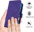 Wallet for iPhone 8 Plus Case - iPhone 7 Plus, 6/6S Plus Case with Kickstand, Wrist Strap, Card Holder (Purple)