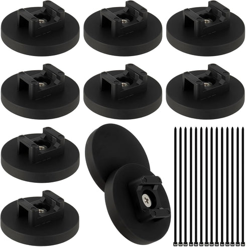 Magnetic Zip Tie Mount Wire Cable Holder, Include 10 Pcs 43mm Magnetic