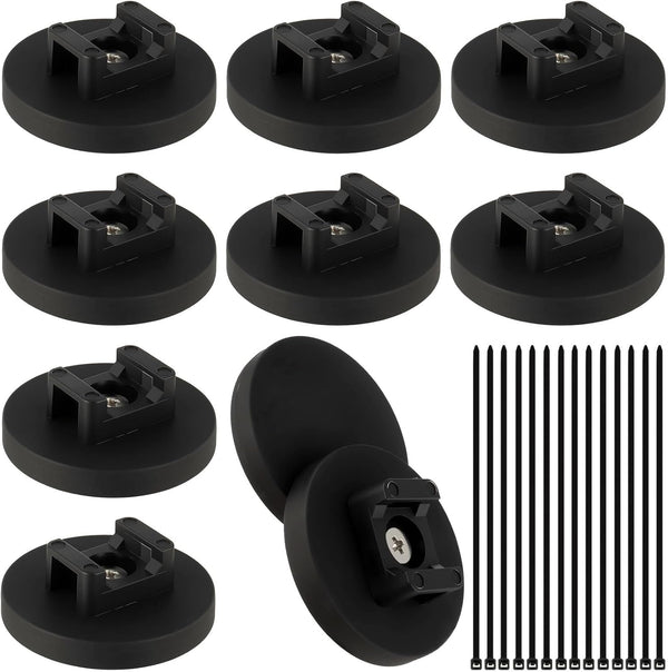 Magnetic Zip Tie Mount Wire Cable Holder, Include 10 Pcs 43mm Magnetic