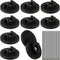 Magnetic Zip Tie Mount Wire Cable Holder, Include 10 Pcs 43mm Magnetic