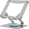 SOUNDANCE 360 Rotating Laptop Stand, Ergonomic Computer Riser for Desk, Adjustable Height Multi-Angle