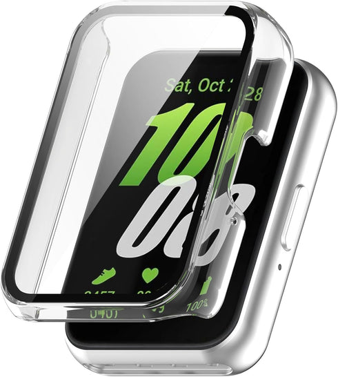 FanTEK Compatible for Samsung Galaxy Fit 3 Watch Case for Women Men,