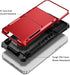 Vofolen Compatible with iPhone 12 Case - 5G Wallet with 4-Card Slot, Dual Layer Protective Back Cover