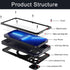Marrkey Waterproof Case for iPhone 14 Pro Max 6.7 inch, Heavy Duty Shockproof Dustproof Metal Durable Case with