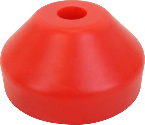 Red Plastic 7" 45rpm Vinyl Record Dome Adapter, Quantity 3 (45 rpm)