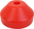 Red Plastic 7" 45rpm Vinyl Record Dome Adapter, Quantity 3 (45 rpm)