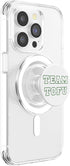 Plant Based Humor Design Team Tofu Vegan Vegetarian Tee for Tofu Lovers. PopSockets PopGrip for MagSafe