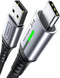 INIU 6.6ft USB C Charger Cable, 3.1A Fast Charging, Zinc Alloy Braided Cord for Samsung S22, iPhone 15, OnePlus, LG,