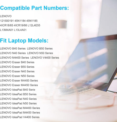 Fancy Buying L13L4A01 Laptop Battery - L12S4E55 for Lenovo N40 N50 M4400 V4400 Eraser B40 B50 B50-30 Touch B50-45