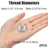 2-Be-Best 1/4 6.35 mm 0.23 5.9 mm 0.15 3.9 mm M4 M6 Projector Mount Tripod Screw Thread Adapters Converters Female in /